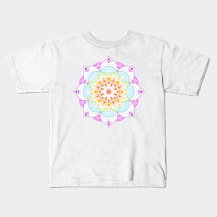 Rainbow Mandala Kids T-Shirt